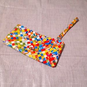 RETRO ❤Upcycled handmade Woven purse Y2K❤🌻